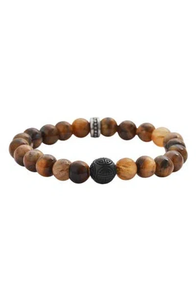 Geoffrey Beene Semiprecious Stone Beaded Stretch Bracelet