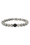 Geoffrey Beene Semiprecious Stone Beaded Stretch Bracelet
