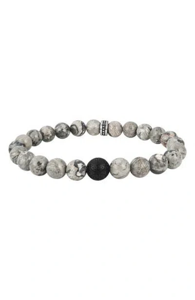 Geoffrey Beene Semiprecious Stone Beaded Stretch Bracelet