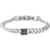 Geoffrey Beene Semiprecious Stone Curb Chain Bracelet
