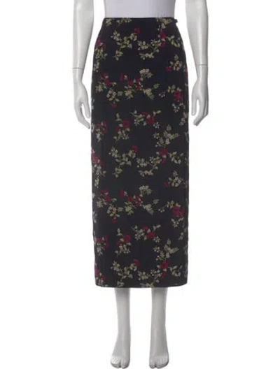 Pre-owned Geoffrey Beene Sport Long Skirt In Black