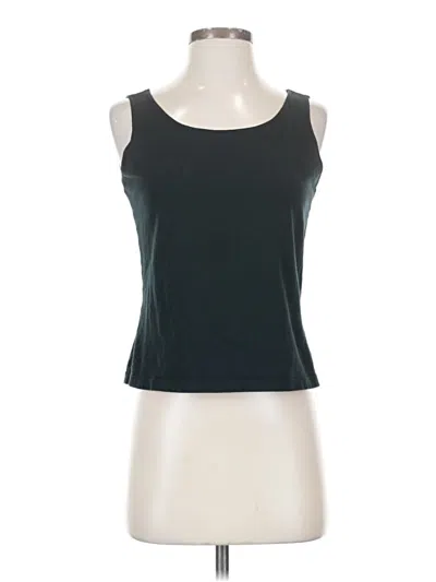 Pre-owned Geoffrey Beene Sport Sleeveless Top Teal Scoop Neck Tops In Blue