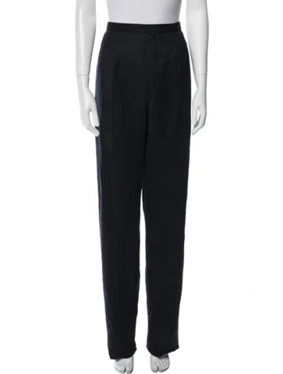 Pre-owned Geoffrey Beene Straight Leg Pants In Black
