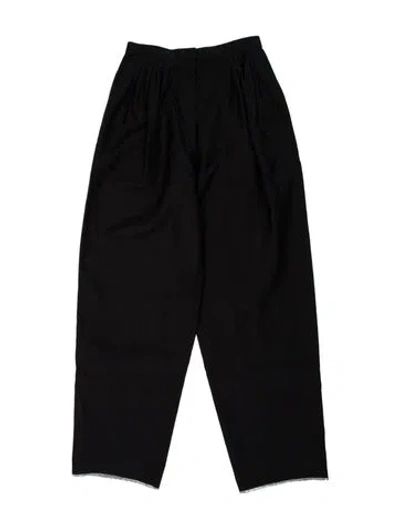 Pre-owned Geoffrey Beene Straight Leg Pants In Black