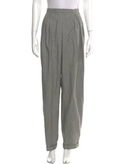 Pre-owned Geoffrey Beene Straight Leg Pants In Gray