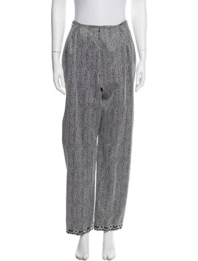 Pre-owned Geoffrey Beene Striped Straight Leg Pants In Multi