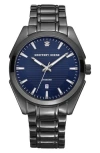 Geoffrey Beene Three Hand Quartz Diamond Diamond Watch, 41mm In Gray