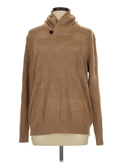 Pre-owned Geoffrey Beene Turtleneck Sweater In Brown
