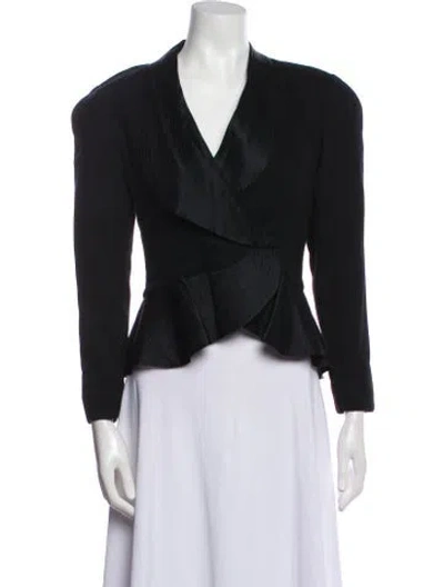 Pre-owned Geoffrey Beene Vintage 1960's Evening Jacket In Black