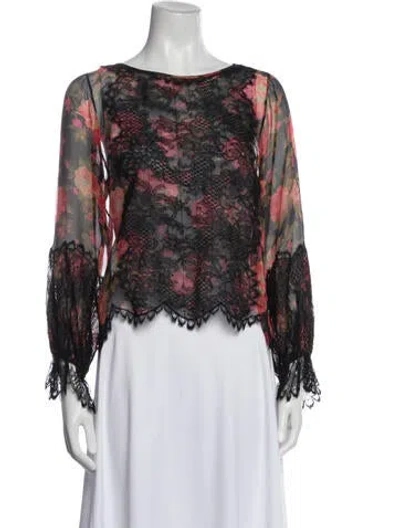 Pre-owned Geoffrey Beene Vintage 1980's Blouse In Black