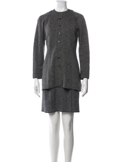 Pre-owned Geoffrey Beene Vintage 1980's Dress Set In Black