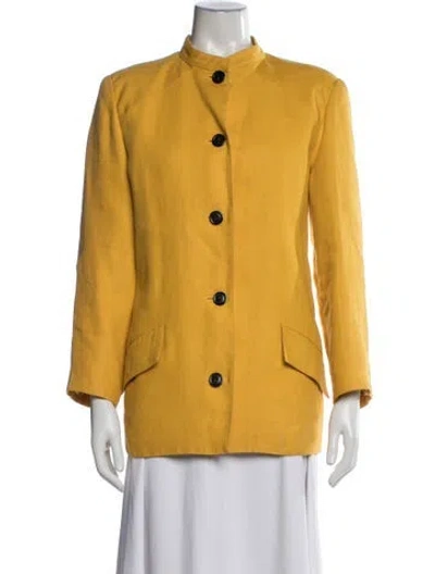 Pre-owned Geoffrey Beene Vintage 1980's Jacket In Yellow
