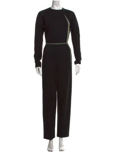 Pre-owned Geoffrey Beene Vintage 1980's Jumpsuit In Black/green