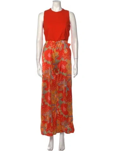 Pre-owned Geoffrey Beene Vintage 1980's Jumpsuit In Orange