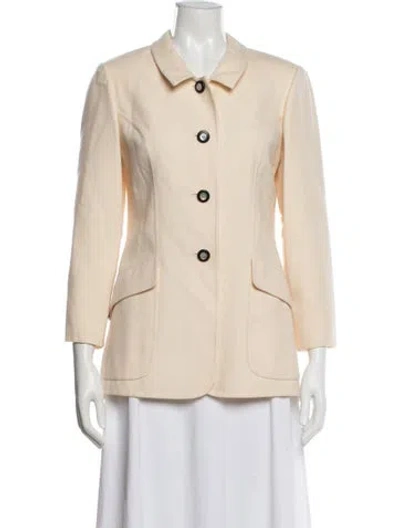 Pre-owned Geoffrey Beene Vintage 1990's Blazer In Neutral