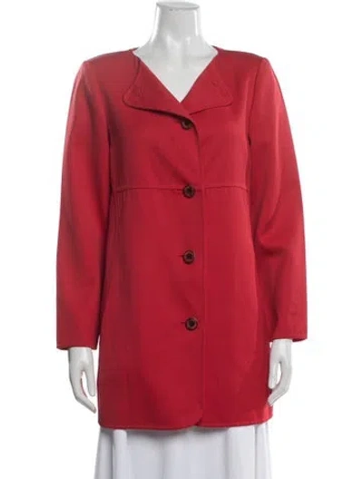 Pre-owned Geoffrey Beene Vintage 1990's Coat In Red
