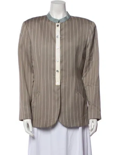 Pre-owned Geoffrey Beene Vintage 1990's Evening Jacket In Gray