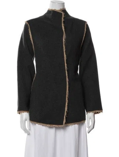 Pre-owned Geoffrey Beene Vintage 1990's Jacket In Grey/neutrals