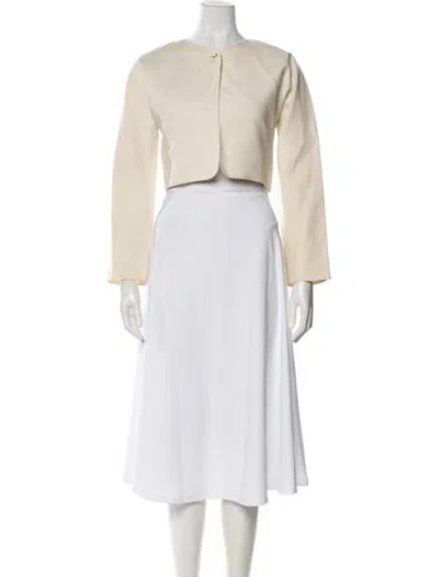 Pre-owned Geoffrey Beene Vintage 1990's Jacket In Neutral