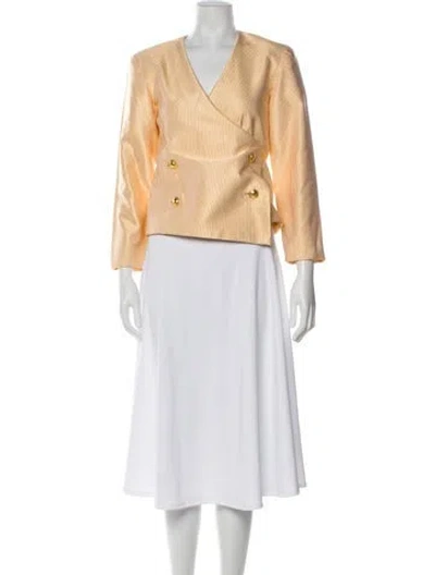 Pre-owned Geoffrey Beene Vintage 1990's Jacket In Yellow