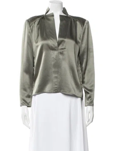 Pre-owned Geoffrey Beene Vintage 1990's Top In Green