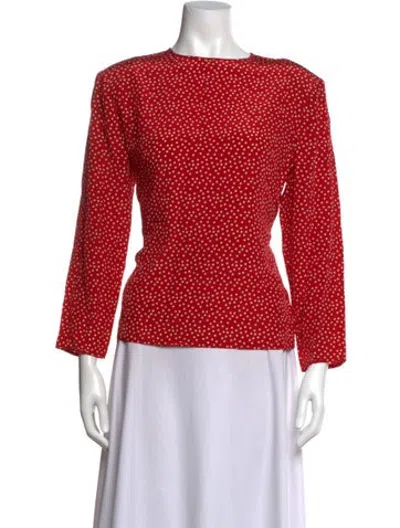 Pre-owned Geoffrey Beene Vintage 1990's Top In Red