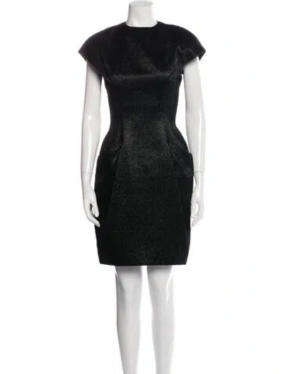 Pre-owned Geoffrey Beene Vintage Knee-length Dress In Black
