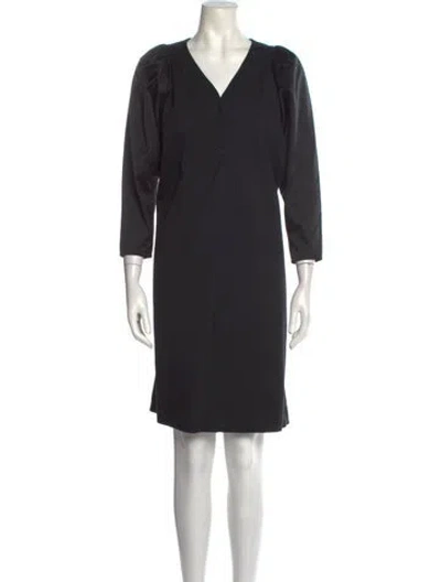 Pre-owned Geoffrey Beene Vintage Knee-length Dress In Black