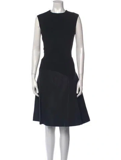 Pre-owned Geoffrey Beene Vintage Knee-length Dress In Black