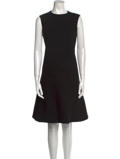 Pre-owned Geoffrey Beene Vintage Knee-length Dress In Black