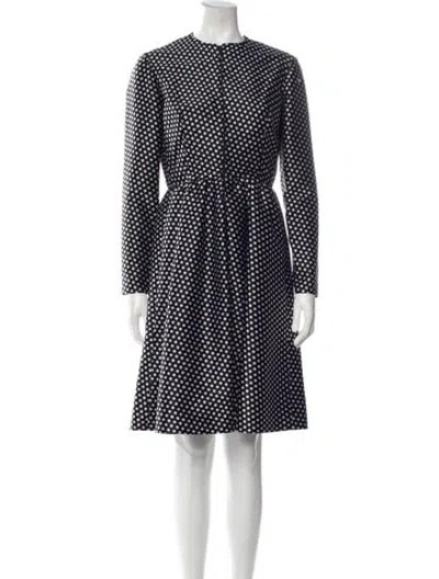 Pre-owned Geoffrey Beene Vintage Knee-length Dress In Black
