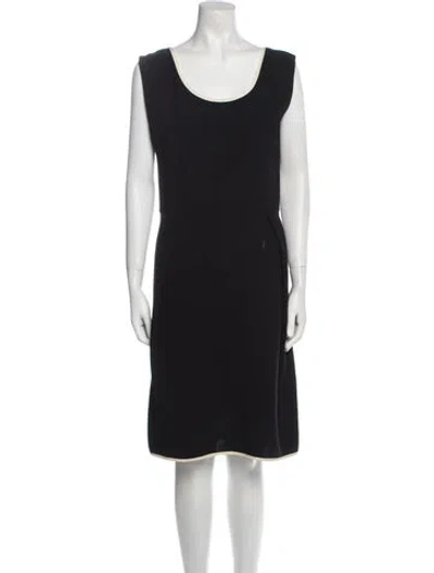 Pre-owned Geoffrey Beene Vintage Knee-length Dress In Black
