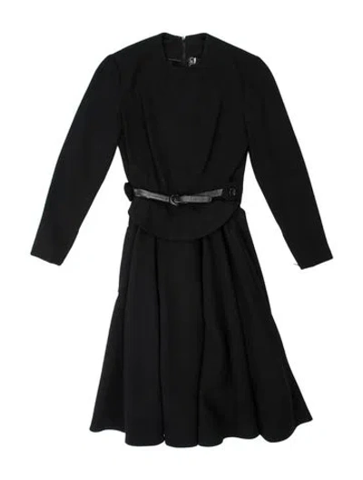 Pre-owned Geoffrey Beene Vintage Knee-length Dress In Black