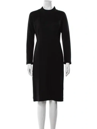 Pre-owned Geoffrey Beene Vintage Knee-length Dress In Black