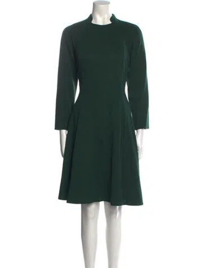 Pre-owned Geoffrey Beene Vintage Knee-length Dress In Green