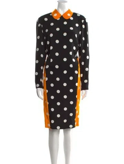 Pre-owned Geoffrey Beene Vintage Knee-length Dress In Multi