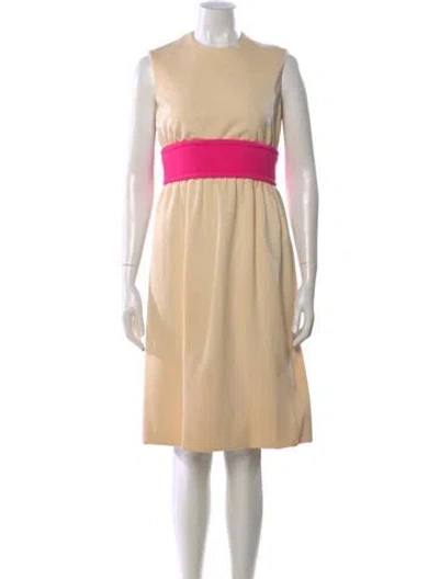 Pre-owned Geoffrey Beene Vintage Knee-length Dress In Multi