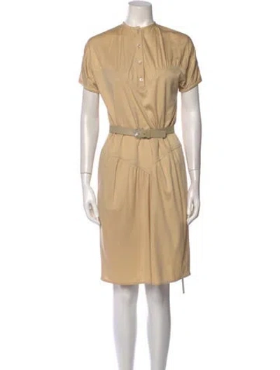 Pre-owned Geoffrey Beene Vintage Knee-length Dress In Neutral