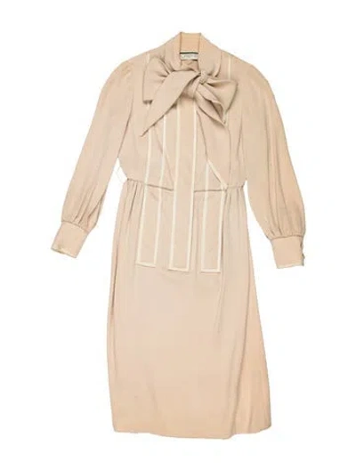 Pre-owned Geoffrey Beene Vintage Knee-length Dress In Neutral