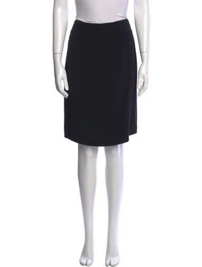 Pre-owned Geoffrey Beene Vintage Knee-length Skirt In Black