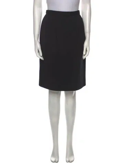 Pre-owned Geoffrey Beene Vintage Knee-length Skirt In Black