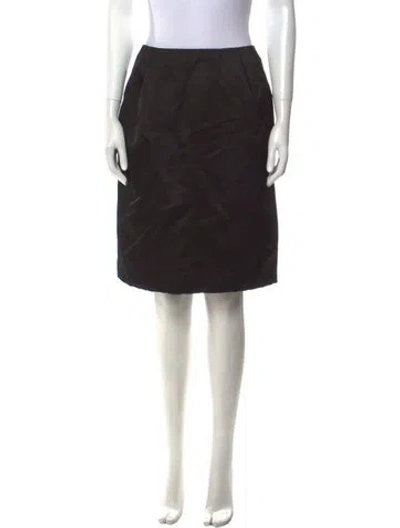 Pre-owned Geoffrey Beene Vintage Knee-length Skirt In Black