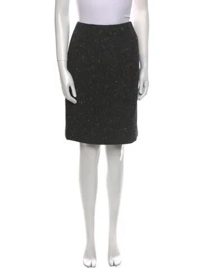 Pre-owned Geoffrey Beene Vintage Knee-length Skirt In Black