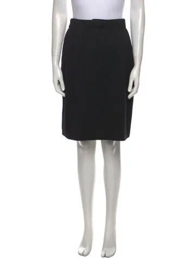 Pre-owned Geoffrey Beene Vintage Knee-length Skirt In Black