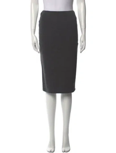Pre-owned Geoffrey Beene Vintage Knee-length Skirt In Gray