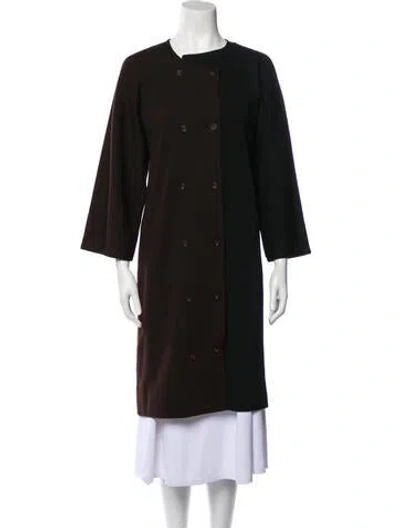 Pre-owned Geoffrey Beene Vintage Late 1970's - Early 1980's Trench Coat In Brown