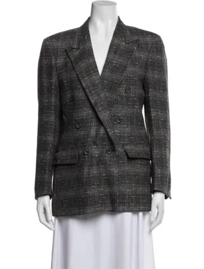 Pre-owned Geoffrey Beene Vintage Late 1980's - Early 1990's Blazer In Grey