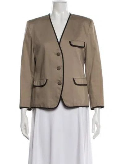 Pre-owned Geoffrey Beene Vintage Late 1980's - Early 1990's Blazer In Neutrals