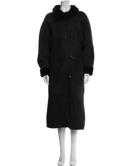 Pre-owned Geoffrey Beene Vintage Late 1980's - Early 1990's Coat In Black