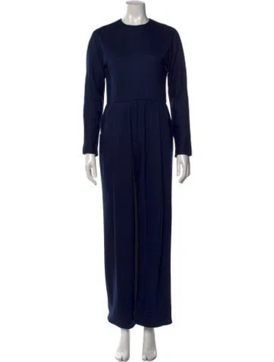 Pre-owned Geoffrey Beene Vintage Late 1980's - Early 1990's Jumpsuit In Blue
